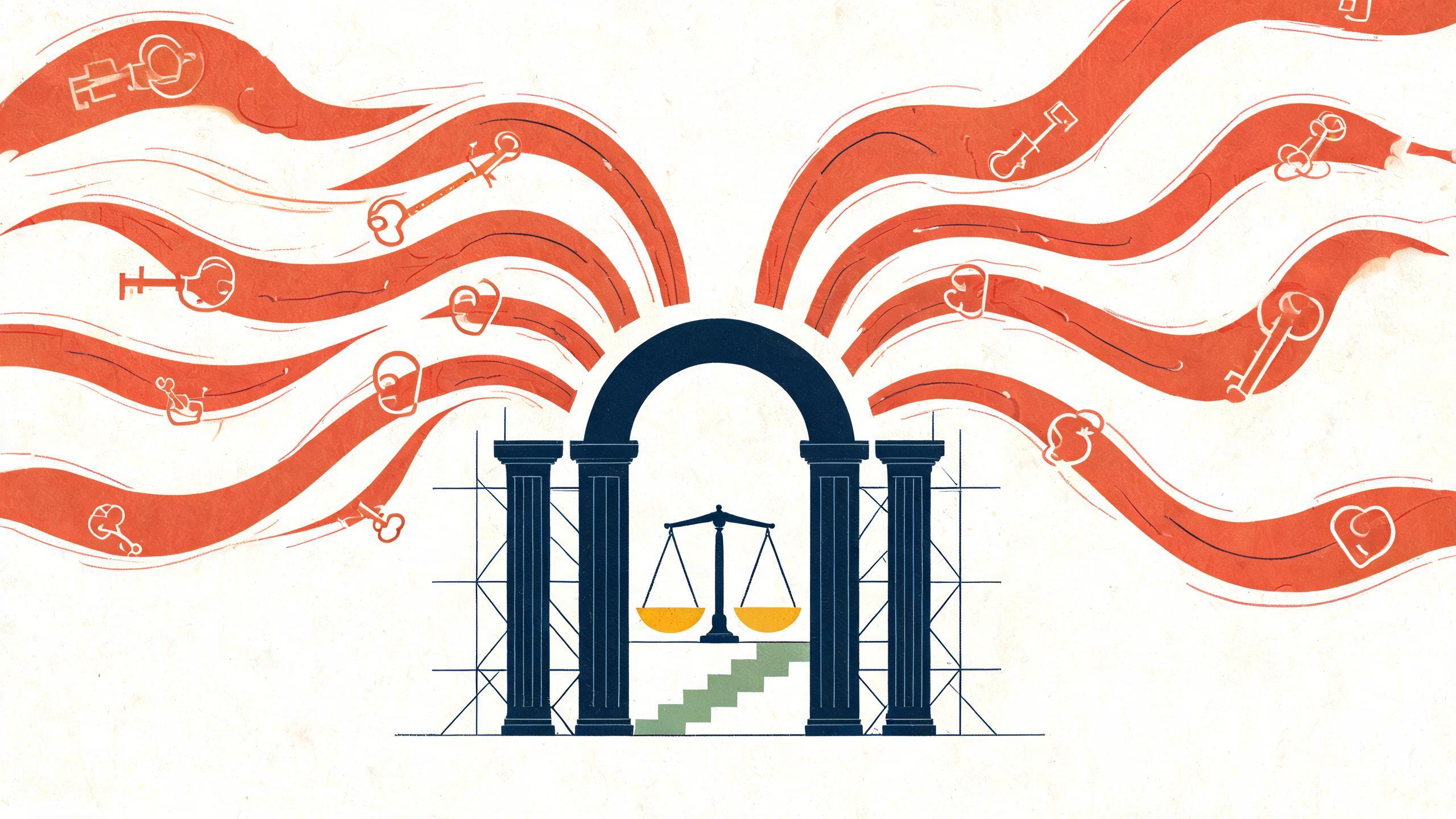 A stylized, abstract representation of financial data streams flowing into a central regulatory portal, using neutral colors and geometric shapes to symbolize data aggregation and compliance.